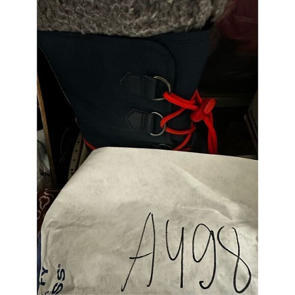 Winter boots Sorel size 6 Waterproof Blue Red - Picture 11 of 11